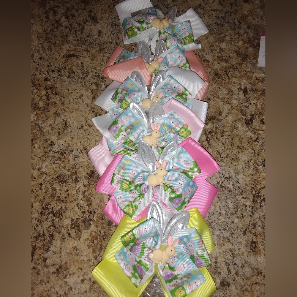 6 Easter Bunny Bows